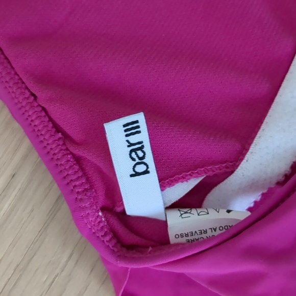 Small Bar III Pink Swimsuit One Piece Bathing Suit Beach Pool Vacation - Picture 7 of 15